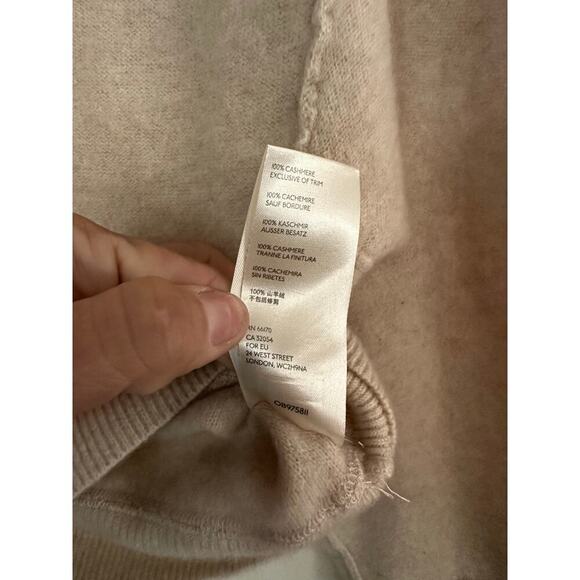 Free People Women's Cream Love Like This Cashmere Pullover Sweater Size Medium - Picture 7 of 7